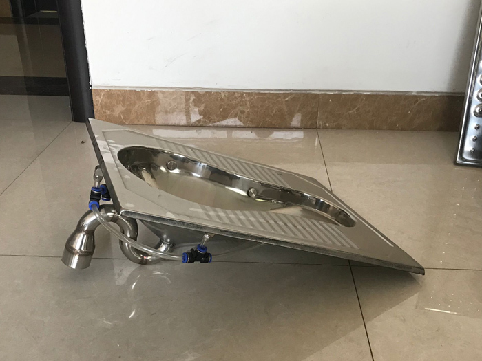 不锈钢水冲蹲便器